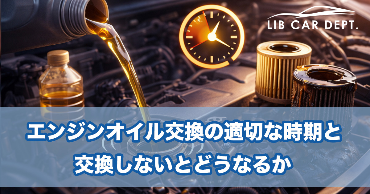 エンジンオイル交換の適切な時期と交換しないとどうなるか